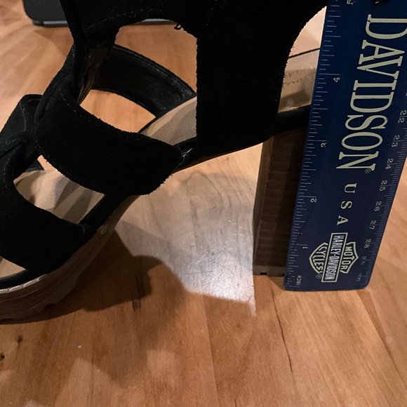 Crown Vintage Prilinda platform leather sandals with heels, size 9.5/41 - Picture 7 of 8